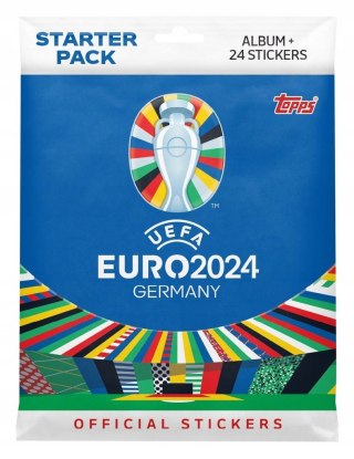 ALBUM NA NAKLEJKI +3 PACZKI Z KARTAMI zestaw startowy UEFA EURO 2024 Niemcy