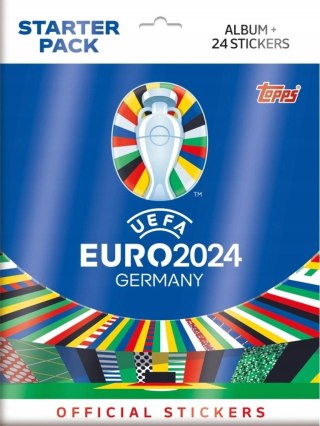 Album na Naklejki EURO 2024 Zestaw Startowy TOPPS 24 naklejki Germany UEFA