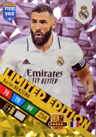 FIFA Adrenalyn 365 2023 - Benzema XXL limited - KARTA PIŁKARSKA LIMITOWANA