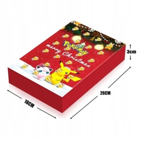 KALENDARZ ADWENTOWY POKEMON FIGURKI ZABAWKI 24SZT NA PREZENT