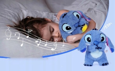 PRZYTULANKA MASKOTKA STICH USPOKAJACZ MIŚ SZUMIŚ ODDYCHAJĄCA STITCH ZABAWKA