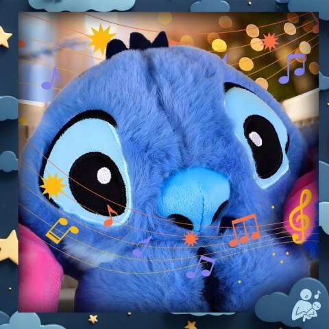PRZYTULANKA MASKOTKA STICH USPOKAJACZ MIŚ SZUMIŚ ODDYCHAJĄCA STITCH ZABAWKA