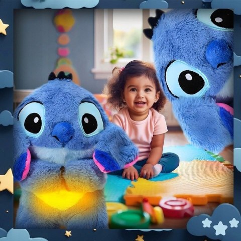 PRZYTULANKA MASKOTKA STICH USPOKAJACZ MIŚ SZUMIŚ ODDYCHAJĄCA STITCH ZABAWKA