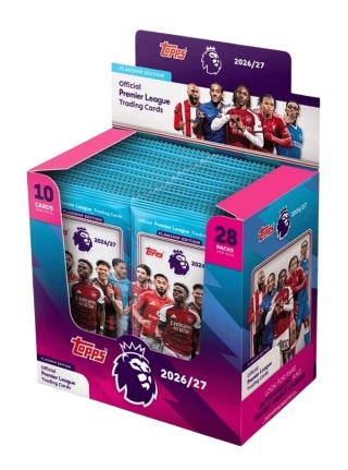 BOX 28 Saszetek Premier League 2027 Topps Flagship Edition