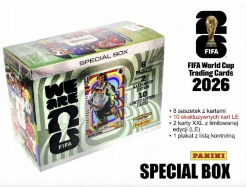 Panini FIFA World Cup 2026 Special Box Gift Box Karty Piłkarskie