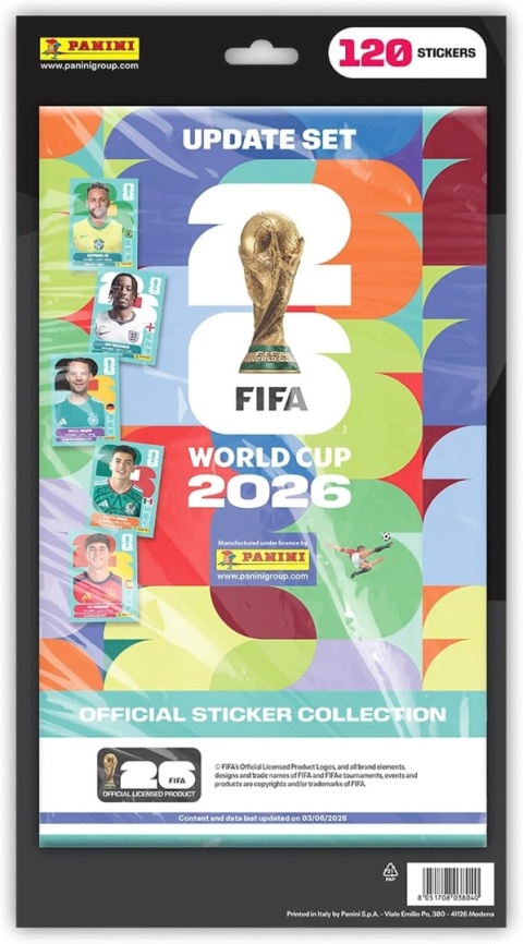 Update Set FIFA World Cup 2026 Panini Zestaw 120 Naklejek